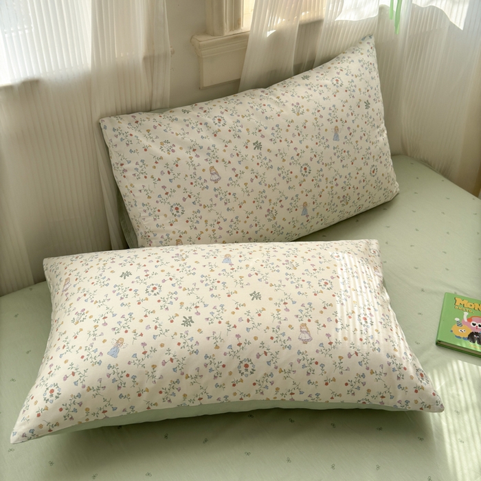 91家纺网 家纺一手货源 找家纺 清雅福 2025全棉13372小清新四件套和单被套早春系列第二批--单被套 一枝如画