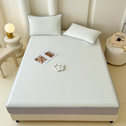 91家纺网 家纺一手货源 找家纺 （总）小萌虎 2025新款冰豆豆凉席 床笠款