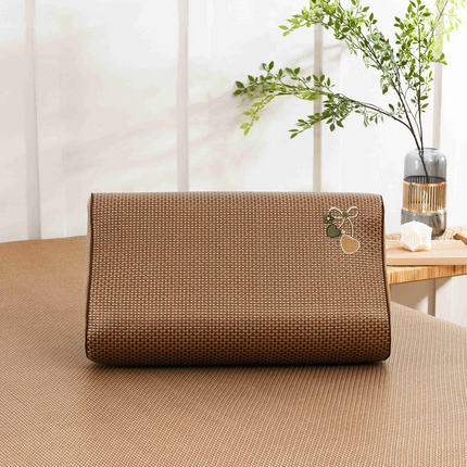 91家纺网 家纺一手货源 找家纺 小猫派 2025新款夏季冰藤乳胶枕套乳胶枕头套儿童记忆枕芯套 冰藤蝴蝶结