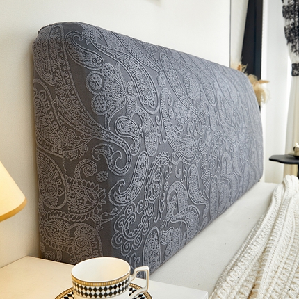 逐日沙发套 2025新款提花绒床头罩-古罗 深灰