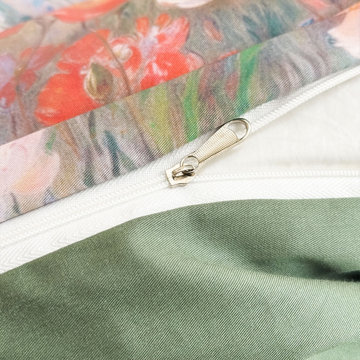 91家纺网 家纺一手货源 找家纺 帛美家纺 2025新款40S莱赛尔天丝棉数码印花四件套 翠玉纹