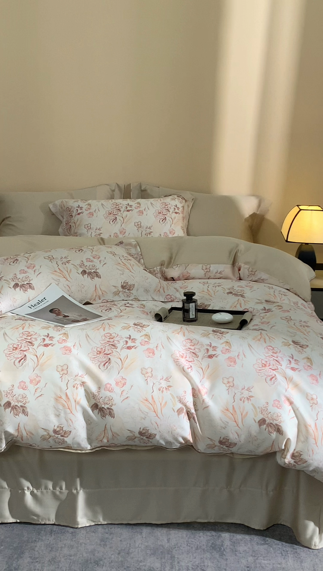 91家纺网 家纺一手货源 找家纺 顾家家居 2026新款莱塞尔数码印花四件套 蒙田