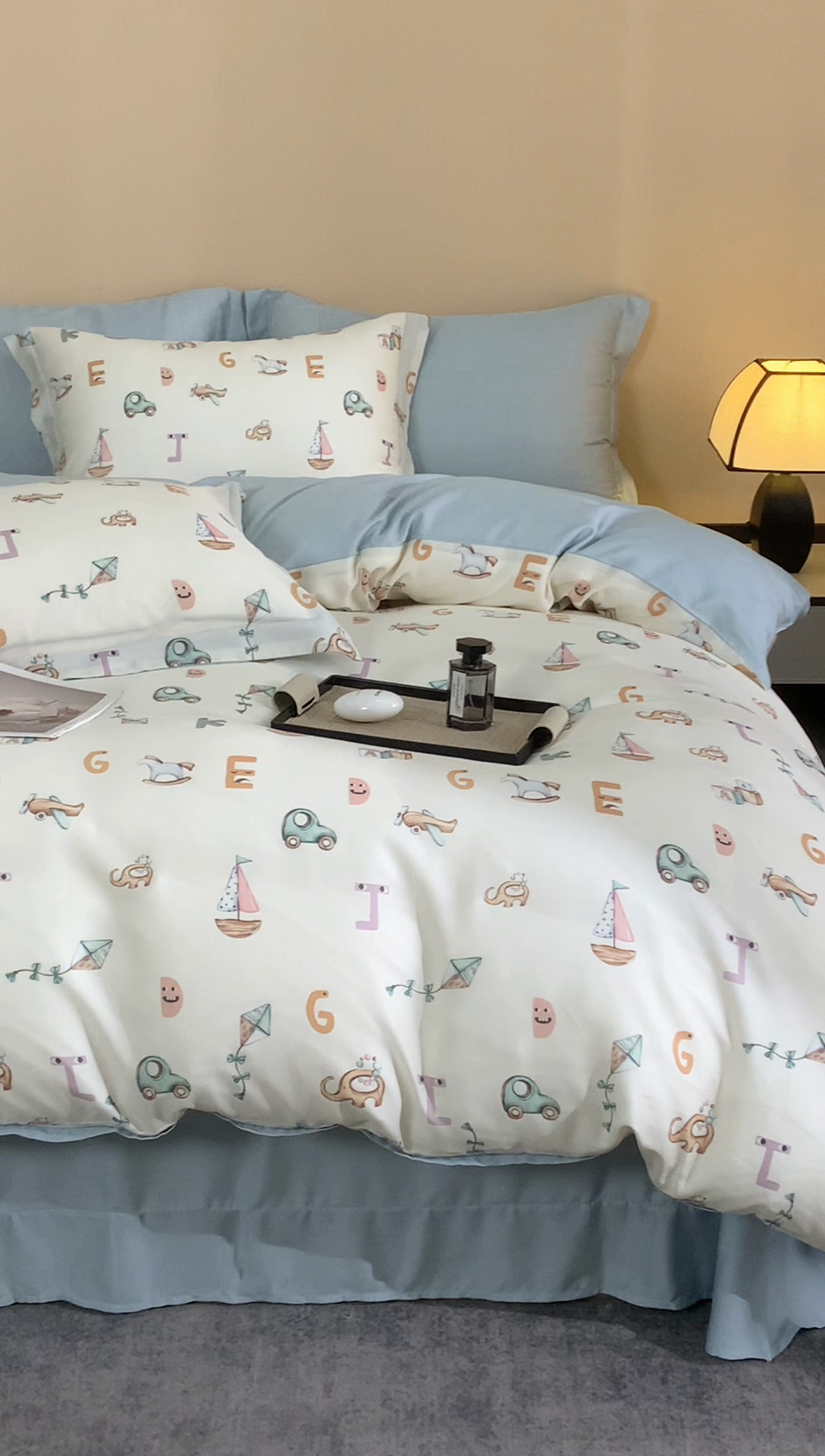 91家纺网 家纺一手货源 找家纺 顾家家居 2025新款莱塞尔数码印花四件套 至尚