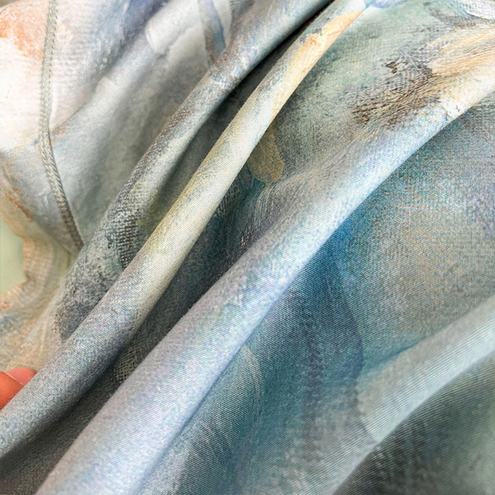 91家纺网 家纺一手货源 找家纺 帛美家纺 2025新款40S莱赛尔天丝棉数码印花四件套 花漾时光