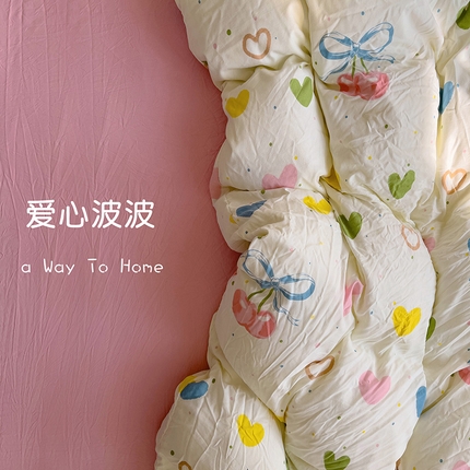 91家纺网 家纺一手货源 找家纺 （总）仟人梦 2025新款水洗棉印花四件套