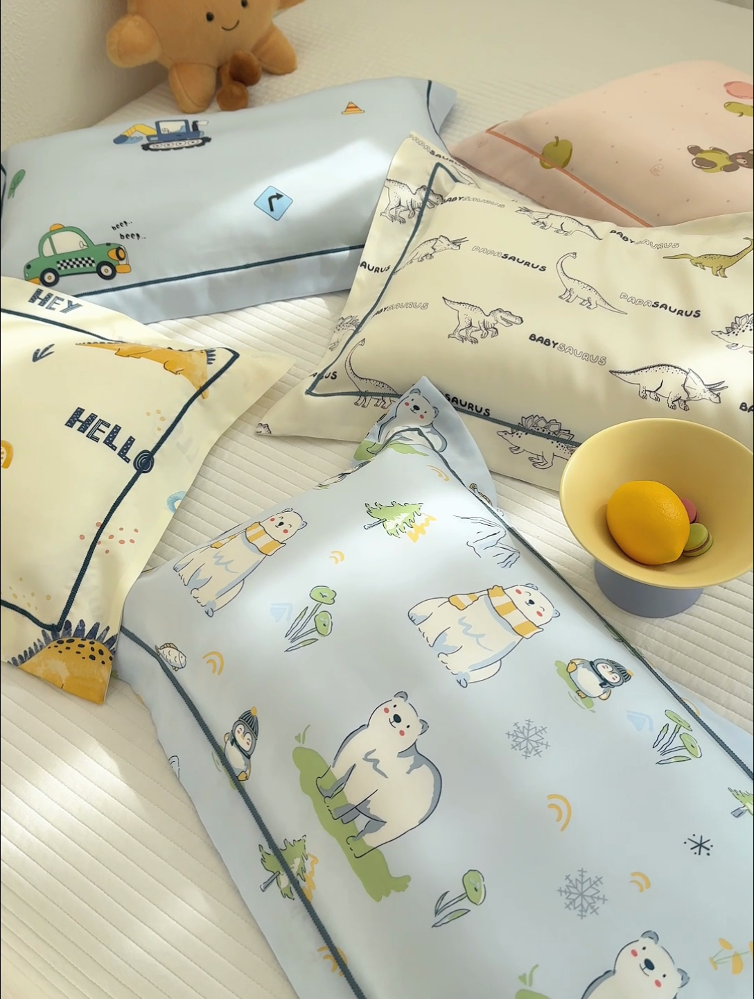 91家纺网 家纺一手货源 找家纺 良佐生活 2025新款50支天丝印花枕套 开心马戏团