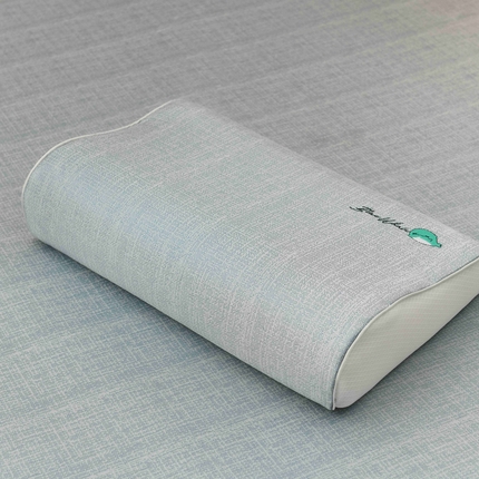 小猫派 2025新款冰丝刺绣乳胶枕套纯棉儿童记忆枕芯套 单枕套–藏蓝小鲸鱼