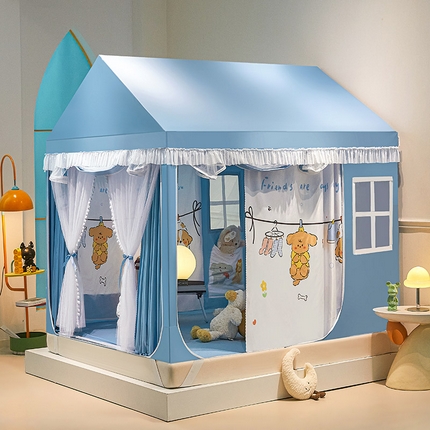 91家纺网 家纺一手货源 找家纺 （总）富莱星2025新款卡通儿童小房子蚊帐系列