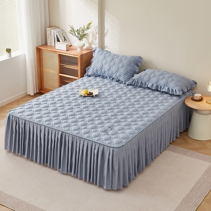 91家纺网 家纺一手货源 找家纺 （总）东宇 2025年新款A类亲肤水洗棉-羽丝棉床裙