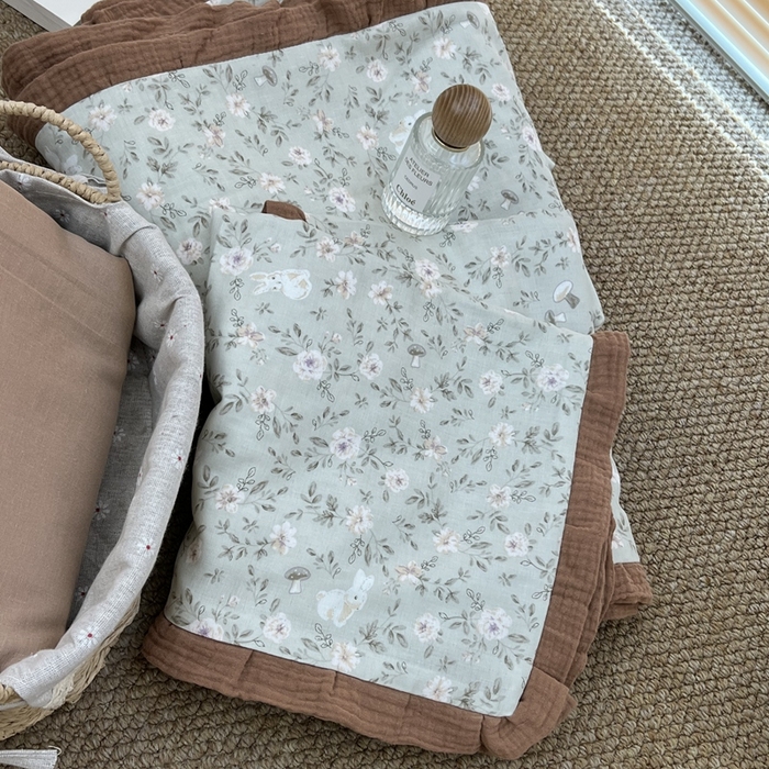 91家纺网 家纺一手货源 找家纺 荣轩 2024新款全棉印花双层纱四件套 皱皱纱花边款 醒春集