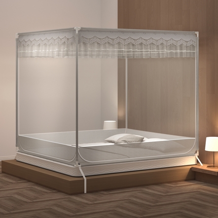 91家纺网 家纺一手货源 找家纺 飞轮海蚊帐 2025防蚊全底回底外穿坐床蚊帐-Z55 T55 Z52 Z52灰色 全底