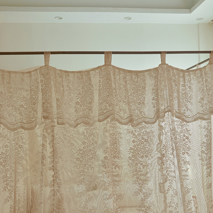 91家纺网 家纺一手货源 找家纺 902落地宫廷蚊帐 玫瑰庄园-奶油杏