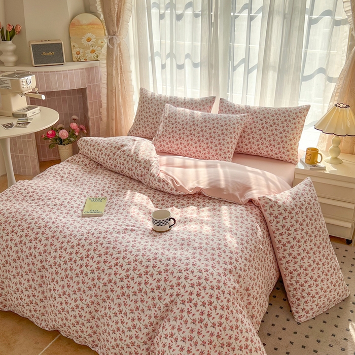 91家纺网 家纺一手货源 找家纺 麦瑞家纺 2025新款针织棉双层纱 3春风来