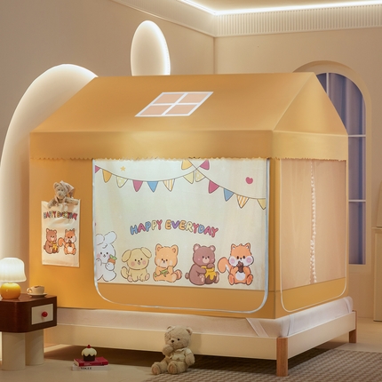 富莱星2025新款儿童小房子系列蚊帐 新森林派对