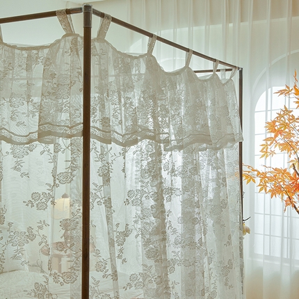 902落地宫廷蚊帐 可可庄园-奶油白