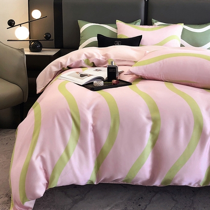 91家纺网 家纺一手货源 找家纺 （总）立奥被业 2025年新款100%兰精天丝四件套天丝数码印花四件套