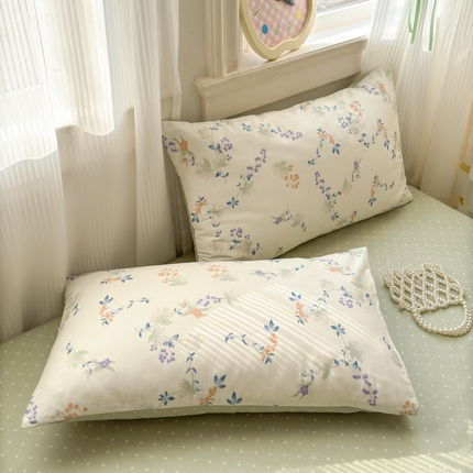 清雅福 2025全棉13372小清新四件套和单被套早春系列第二批--单枕套 硕果累累