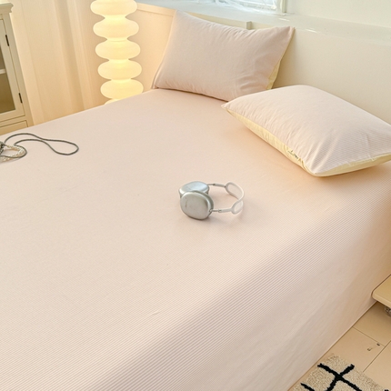 91家纺网 家纺一手货源 找家纺 眠博士2025新款全棉老粗布床单 老粗布床单-细条玉