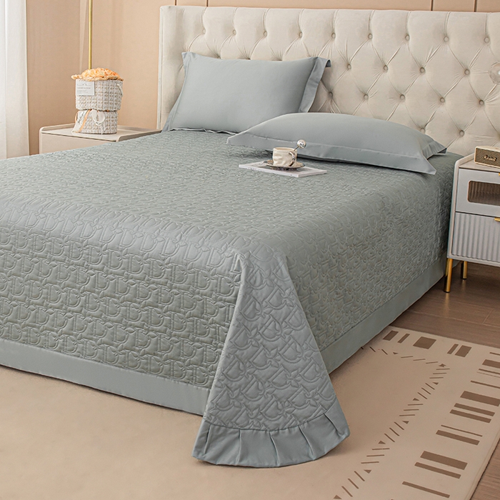 91家纺网 家纺一手货源 找家纺 金喜2025新款100支全棉枕套宽边工艺100S长绒棉枕头套-莫兰迪色系 木槿绿