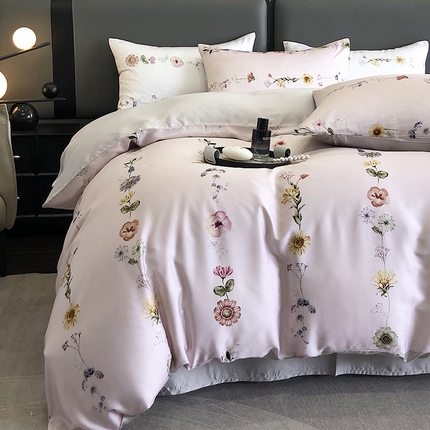 91家纺网 家纺一手货源 找家纺 （总）立奥被业 2025年新款100%兰精天丝四件套天丝数码印花四件套