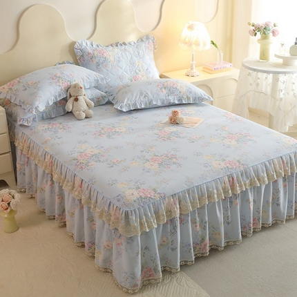 91家纺网 家纺一手货源 找家纺 （总）美达家纺 2025新款全棉印花单床裙