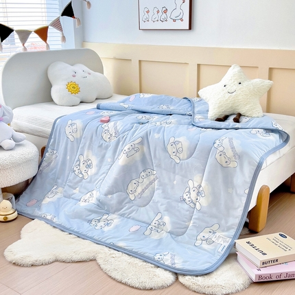 91家纺网 家纺一手货源 找家纺 （总）鱼宝 2025新款三丽鸥凉感丝夏被