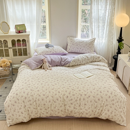 91家纺网 家纺一手货源 找家纺 （总）贝拉梦家纺2025热款新款A类有氧针织双层纱系列单被套