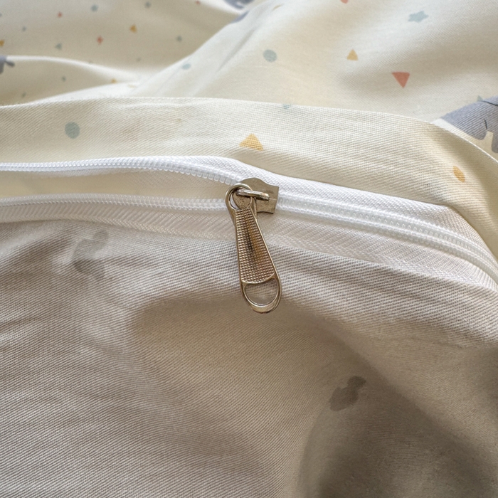 91家纺网 家纺一手货源 找家纺 清雅福 2025全棉13372小清新四件套和单被套早春系列第二批--四件套 萌象派对