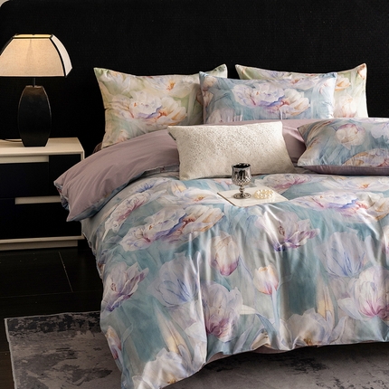 91家纺网 家纺一手货源 找家纺 （总）立奥被业 2025新款60S数码印花四件套四件套