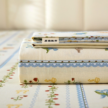 91家纺网 家纺一手货源 找家纺 （总）帛洵2025新款原棉老粗布床单