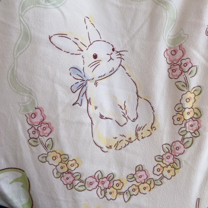 91家纺网 家纺一手货源 找家纺 仟人梦 2025新款水洗棉印花四件套 莫莉兔