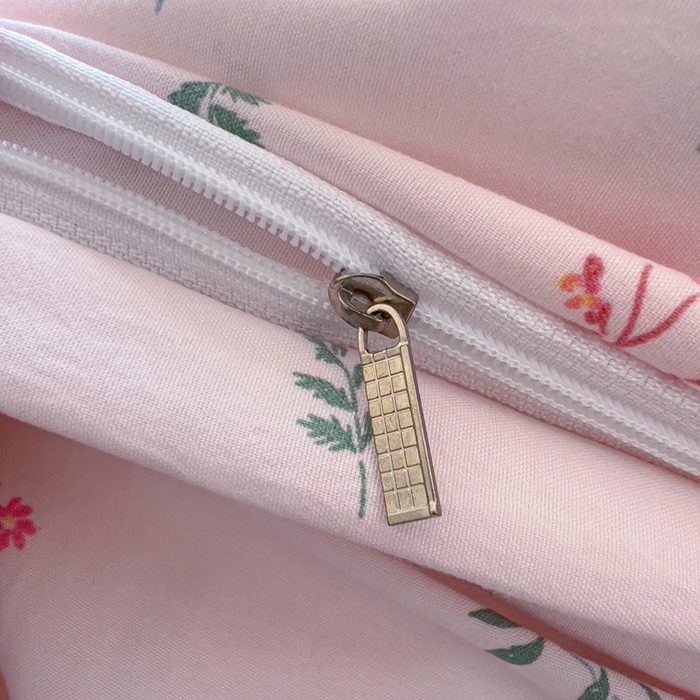 91家纺网 家纺一手货源 找家纺 仟人梦 2025新款水洗棉印花四件套 香奈花语