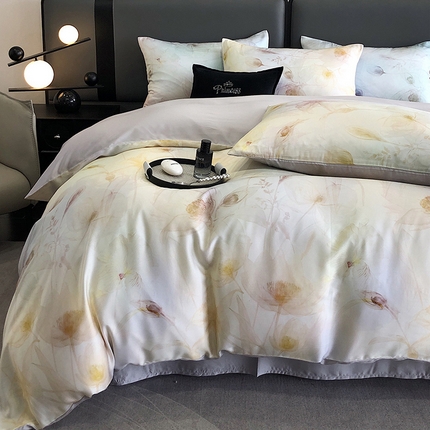 91家纺网 家纺一手货源 找家纺 （总）立奥被业 2025年新款100%兰精天丝四件套天丝数码印花四件套