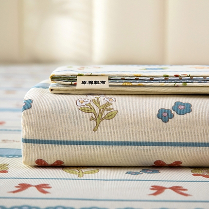 91家纺网 家纺一手货源 找家纺 （总）帛洵2025新款原棉老粗布床单