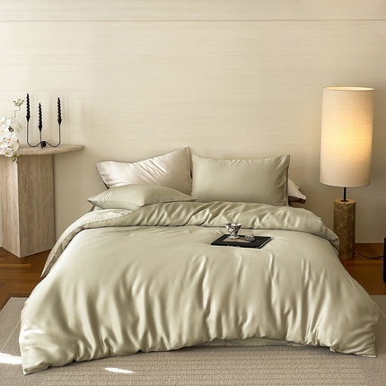 91家纺网 家纺一手货源 找家纺 （总）帅露 2025新款60S纯色双拼四件套