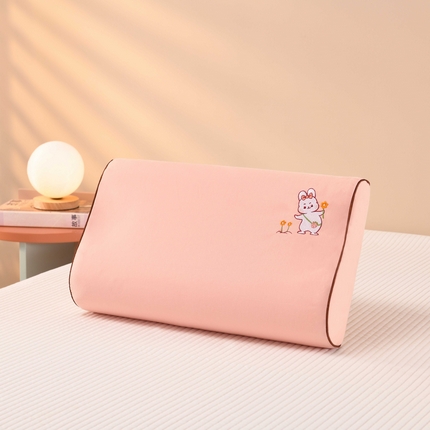 91家纺网 家纺一手货源 找家纺 （总）小猫派 2025新款磨毛全棉刺绣乳胶枕套纯棉儿童记忆枕芯套加厚吸汗成人颈椎枕套