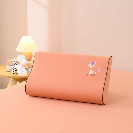 91家纺网 家纺一手货源 找家纺 （总）小猫派 2025新款磨毛全棉刺绣乳胶枕套纯棉儿童记忆枕芯套加厚吸汗成人颈椎枕套