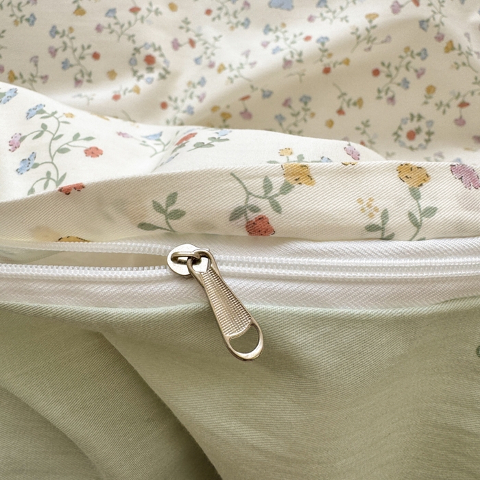 91家纺网 家纺一手货源 找家纺 清雅福 2025全棉13372小清新四件套和单被套早春系列第二批--单被套 一枝如画