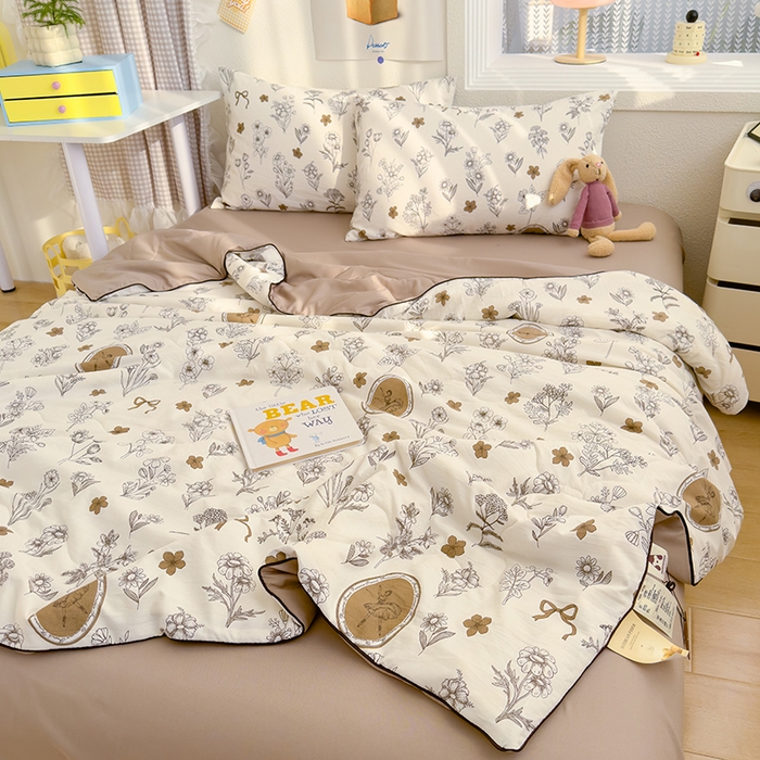 91家纺网 家纺一手货源 找家纺 老帅2025A类水洗双层纱夏被夏凉被空调被被芯直播爆款（有买家秀）芭提雅