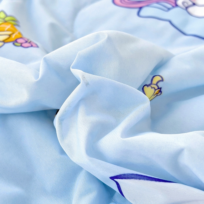 91家纺网 家纺一手货源 找家纺 鱼宝 2025新款三丽鸥凉感丝夏被 彩虹玉桂狗