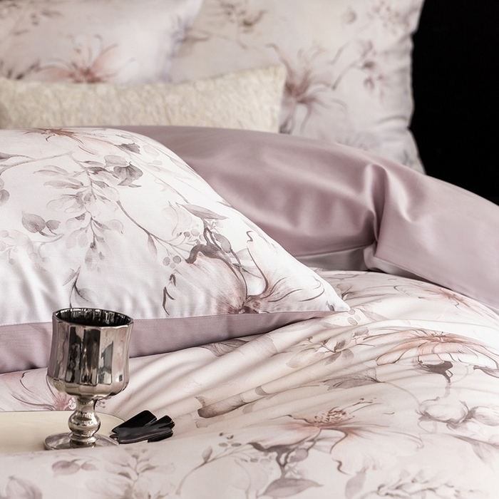 91家纺网 家纺一手货源 找家纺 立奥被业 2025新款60S数码印花四件套四件套 梵希-紫