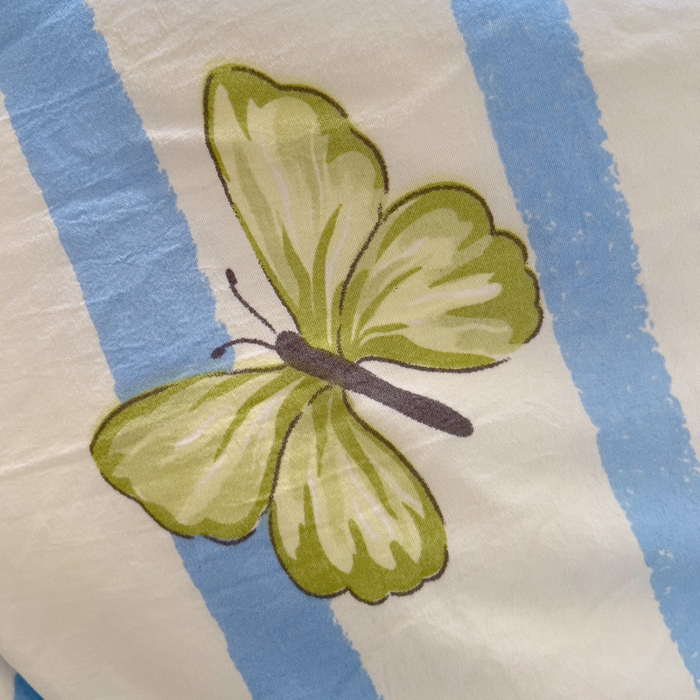 91家纺网 家纺一手货源 找家纺 仟人梦 2025新款水洗棉印花四件套 蝶舞轻盈