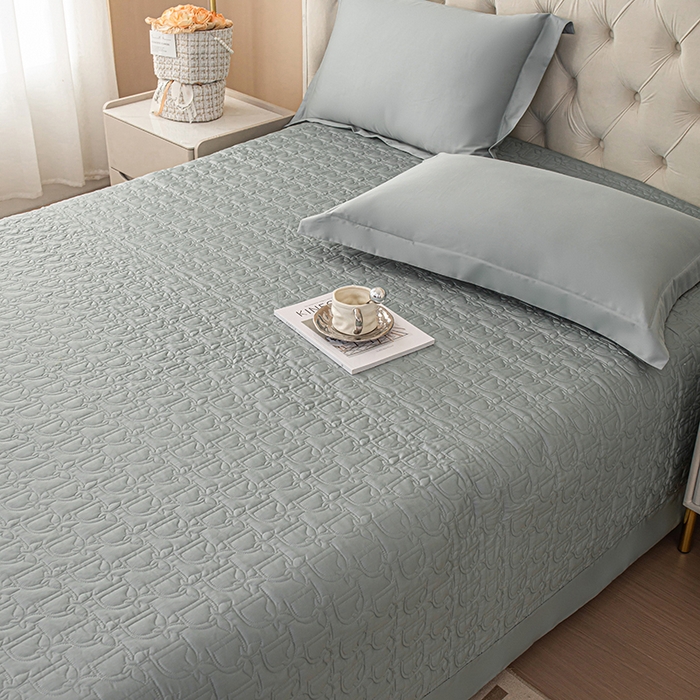 91家纺网 家纺一手货源 找家纺 金喜2025新款100支全棉枕套宽边工艺100S长绒棉枕头套-莫兰迪色系 木槿绿