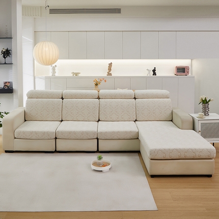 逐日沙发套 2025提花沙发笠-欧艺 米白