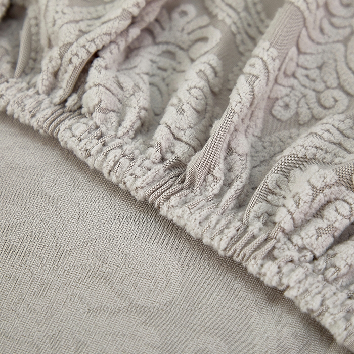 91家纺网 家纺一手货源 找家纺 逐日沙发套 2025提花沙发笠-欧艺 浅灰
