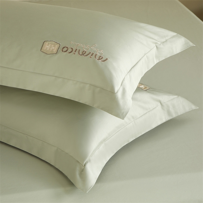 91家纺网 家纺一手货源 找家纺 （总）品乐家纺 2025新款100支双股长绒棉刺绣款四件套-静雅系列