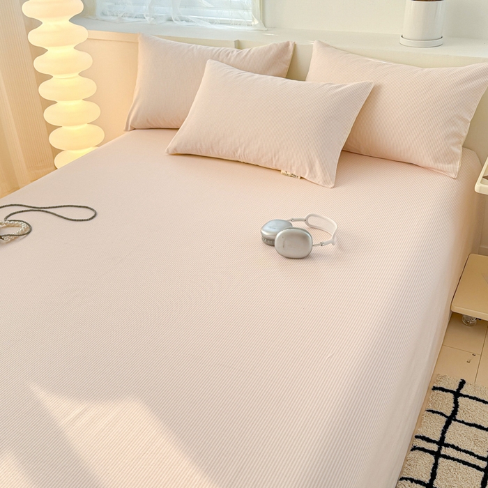 91家纺网 家纺一手货源 找家纺 眠博士2025新款全棉老粗布床单 老粗布床单-细条玉