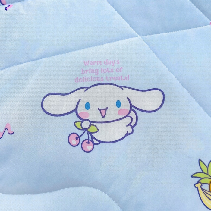 91家纺网 家纺一手货源 找家纺 鱼宝 2025新款三丽鸥凉感丝夏被 彩虹玉桂狗