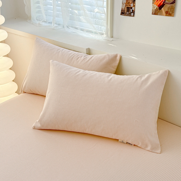 91家纺网 家纺一手货源 找家纺 眠博士2025新款全棉老粗布床单 老粗布床单-细条玉