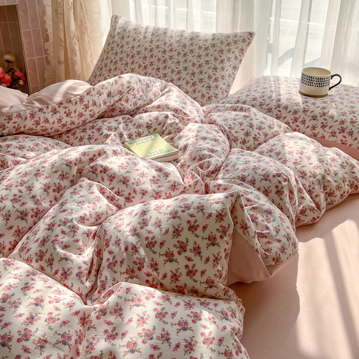 91家纺网 家纺一手货源 找家纺 麦瑞家纺 2025新款针织棉双层纱 3春风来